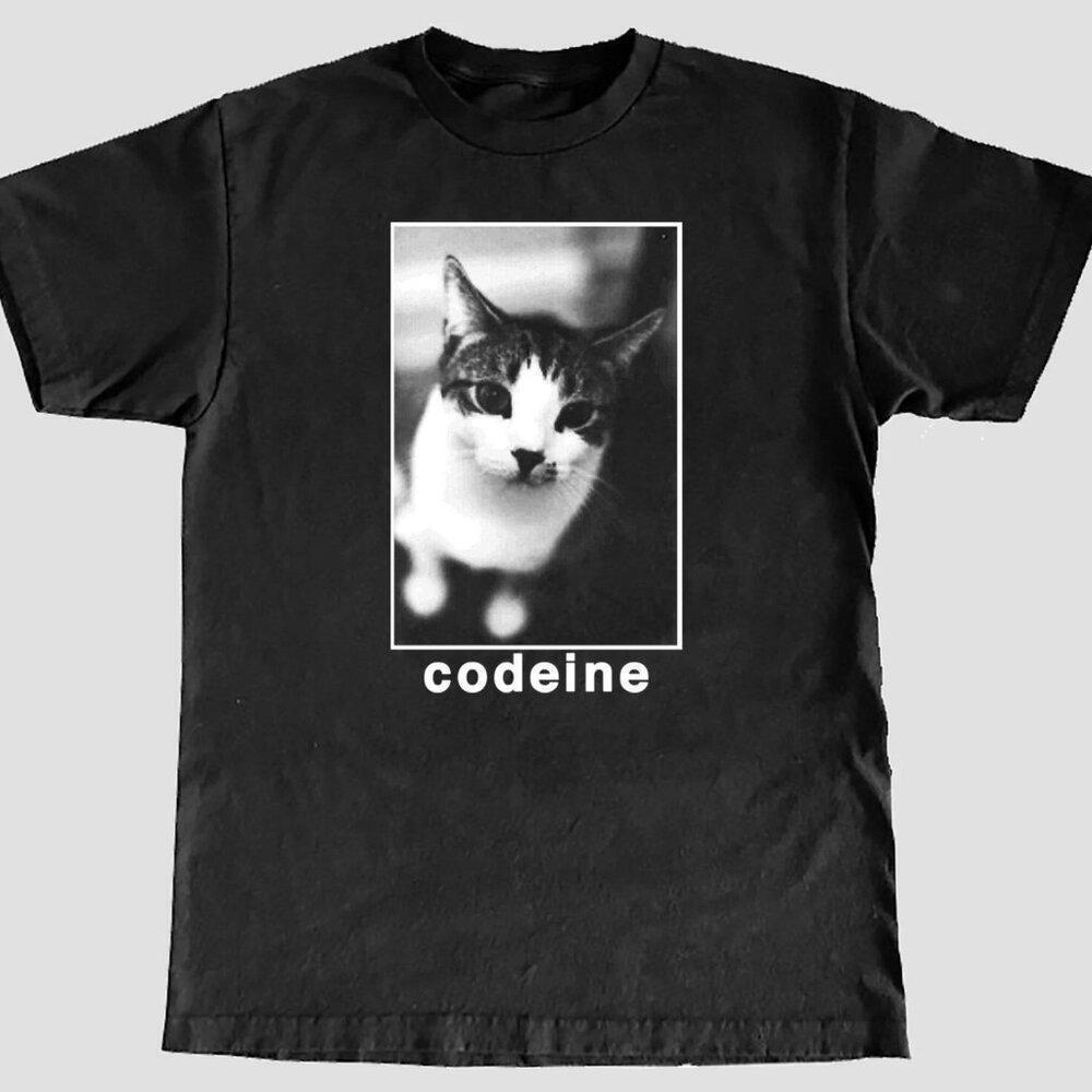 Codeine Cat Indie Slowcore Rock Band Graphic Underground Music Unisex T-Shirt
